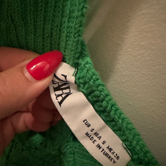 Zara green crochet top - Picture 8 of 8